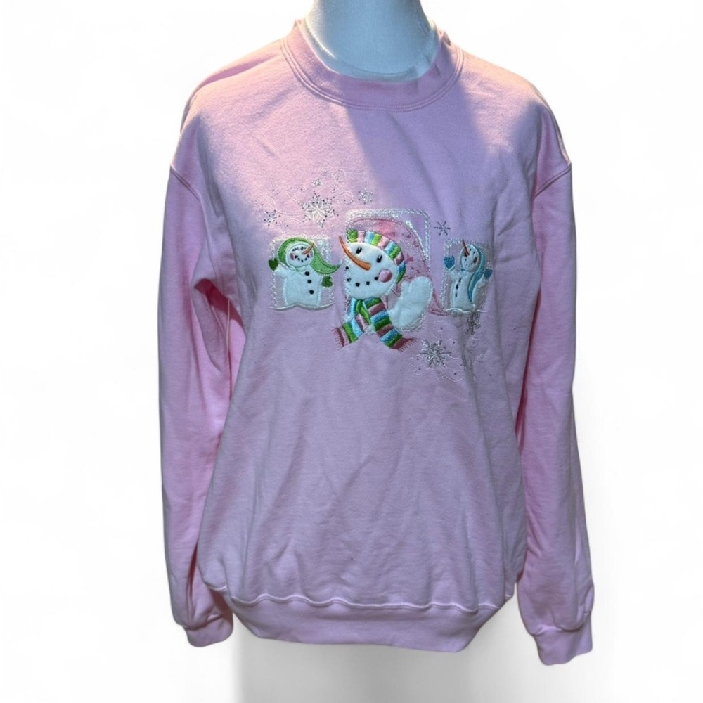 Pink Snowman Sweater